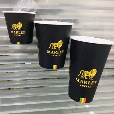Одноразовые одностенные кофейные бумажные чашки, напечатанные на заказ, экологически безопасные для кофейной вечеринки