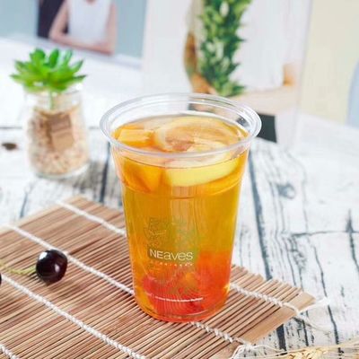 Цветная чашка с сухожилиями RPET 16 Oz для молочных коктейлей и соков