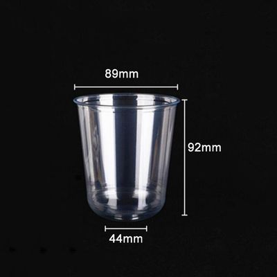 16 OZ Customized Logo Printed U Shaped PET/RPET Beverage Cup для компостируемого мороженого