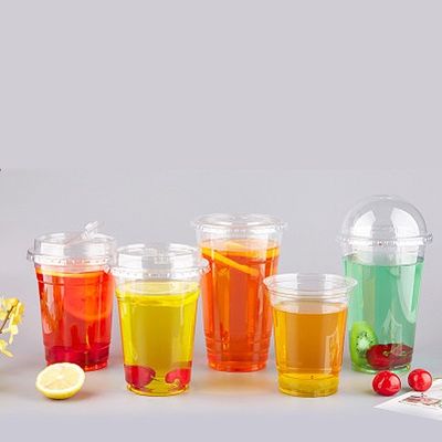 16 OZ Customized Logo Printed U Shaped PET/RPET Beverage Cup для компостируемого мороженого