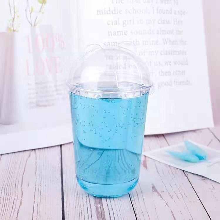 16 OZ Customized Logo Printed U Shaped PET/RPET Beverage Cup для компостируемого мороженого